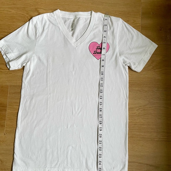 White Bella Canvas T-shirt S Cotton jersey. - Picture 4 of 4